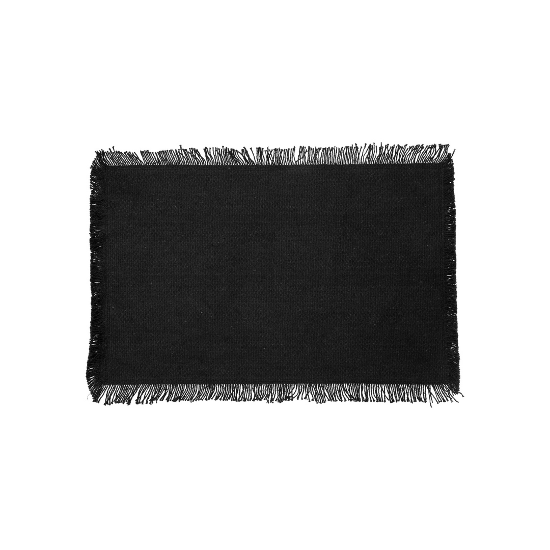 Frayed Cotton Placemats - Set Of 4