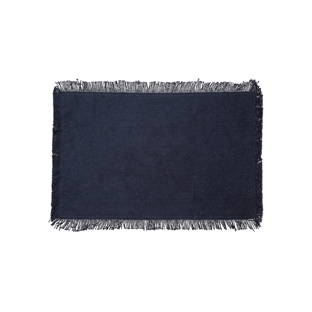 Frayed Cotton Placemats - Set Of 4