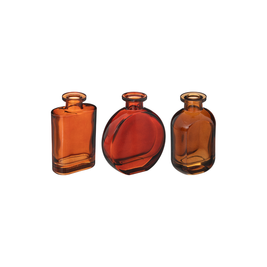 Set Of 3 Decorative Bottles