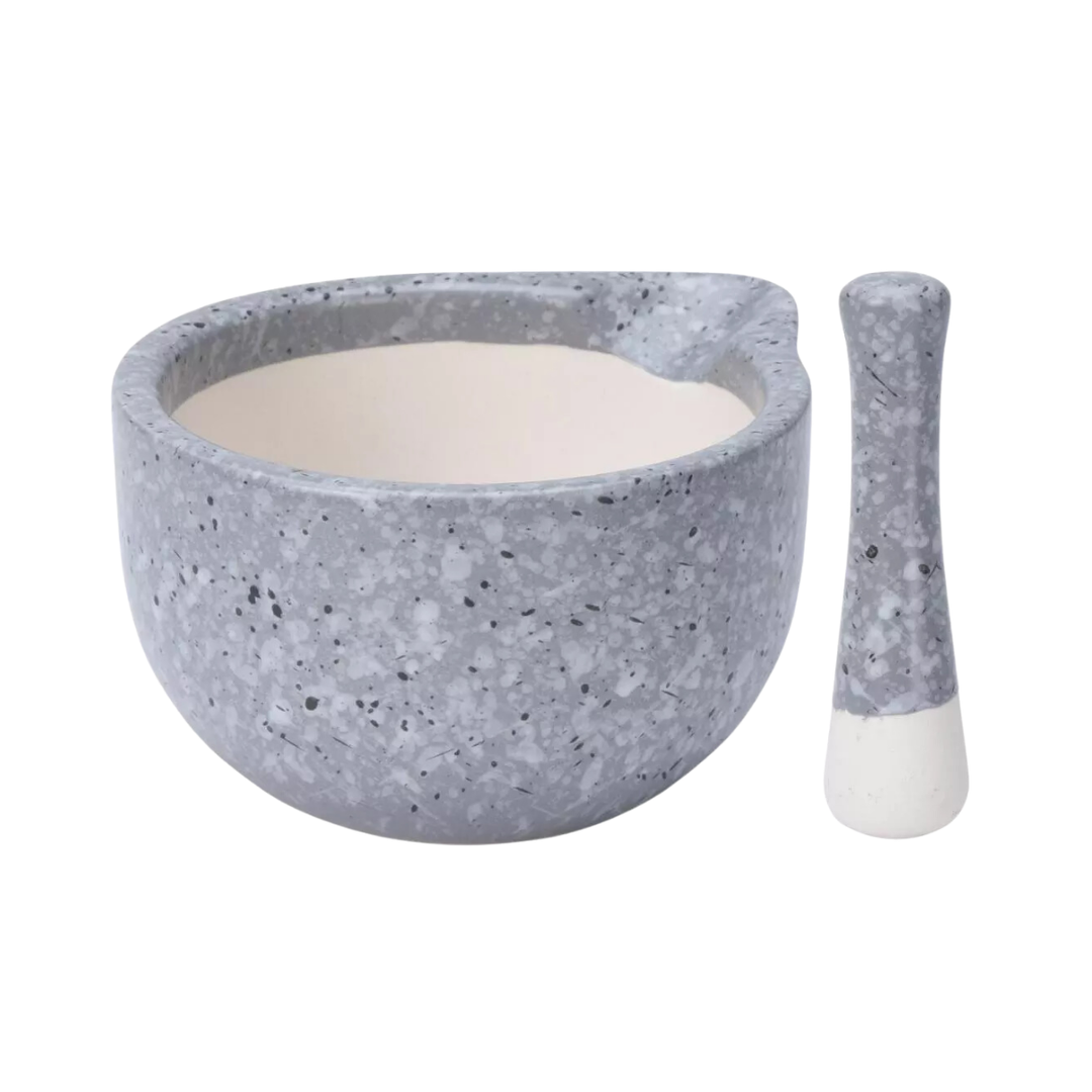 Pestle & Mortar - Light Grey