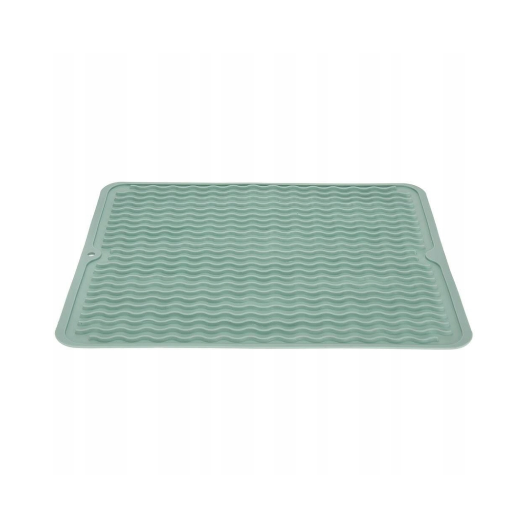 Dish Drying Drain Mat - Green