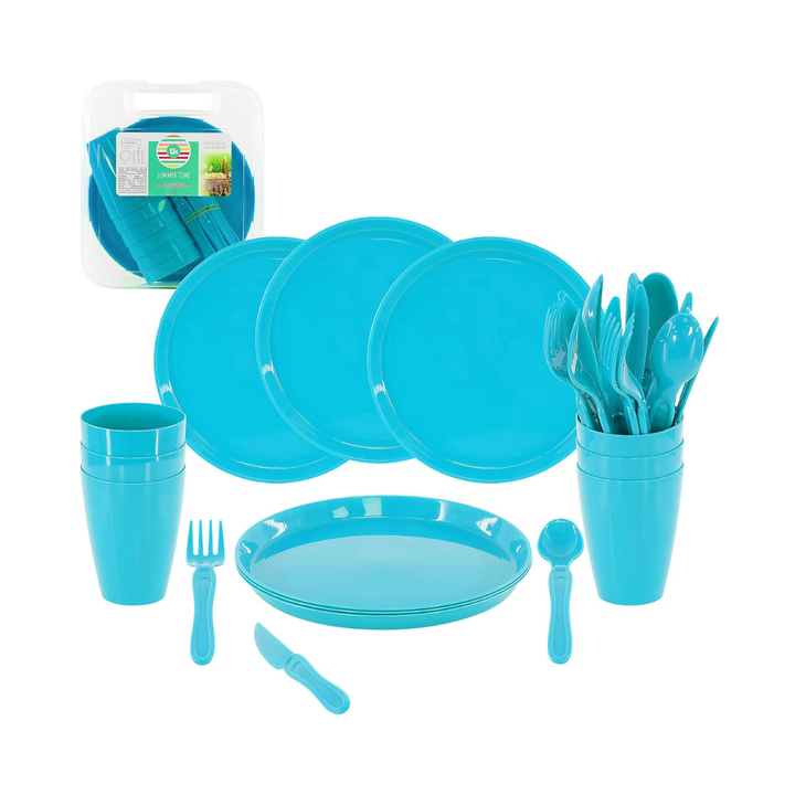 31 Piece Happy Picnic Set - Blue