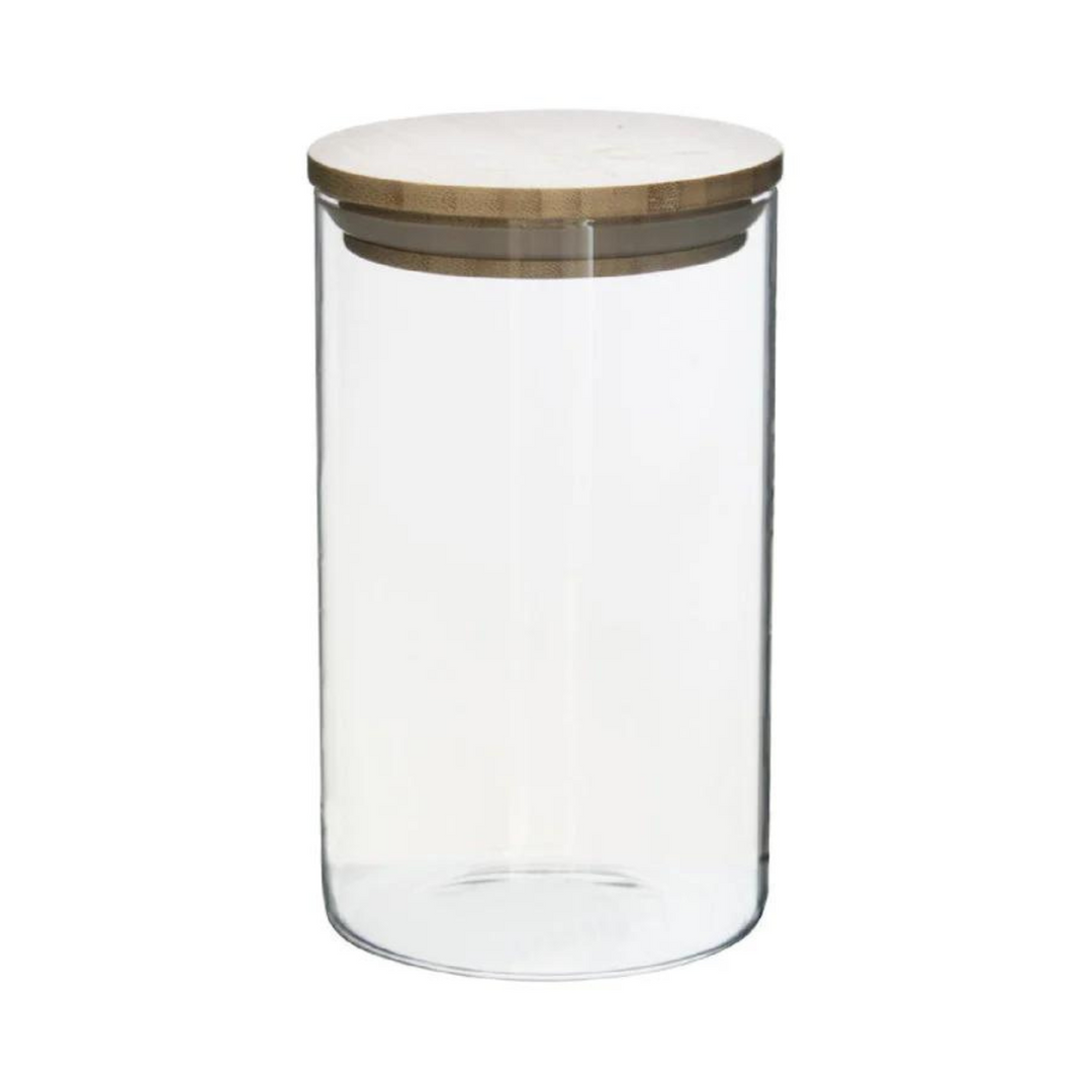 1L Glass Canister With Bamboo Lid