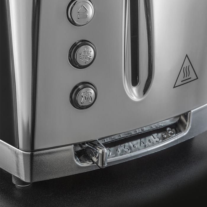 Russell Hobbs Grey Luna 2 Slice Toaster