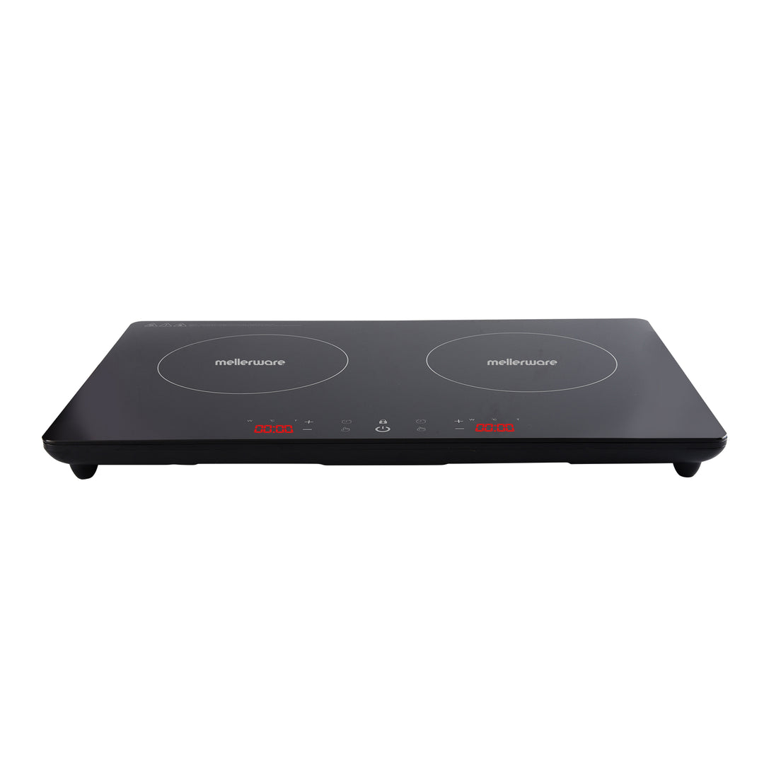 3000W Induction Cooker Double Glass Black