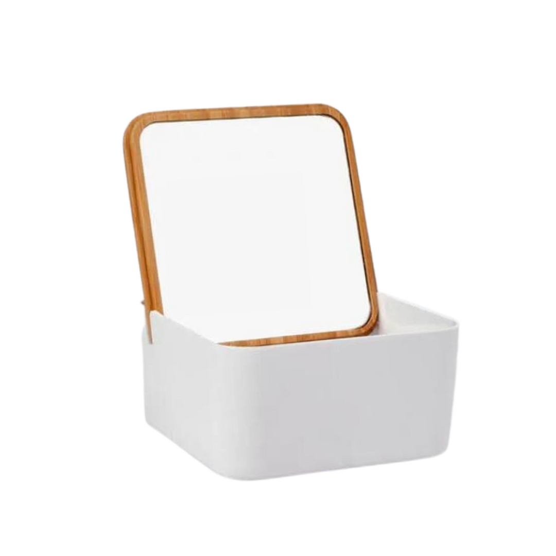 Square Mirror With Organizer