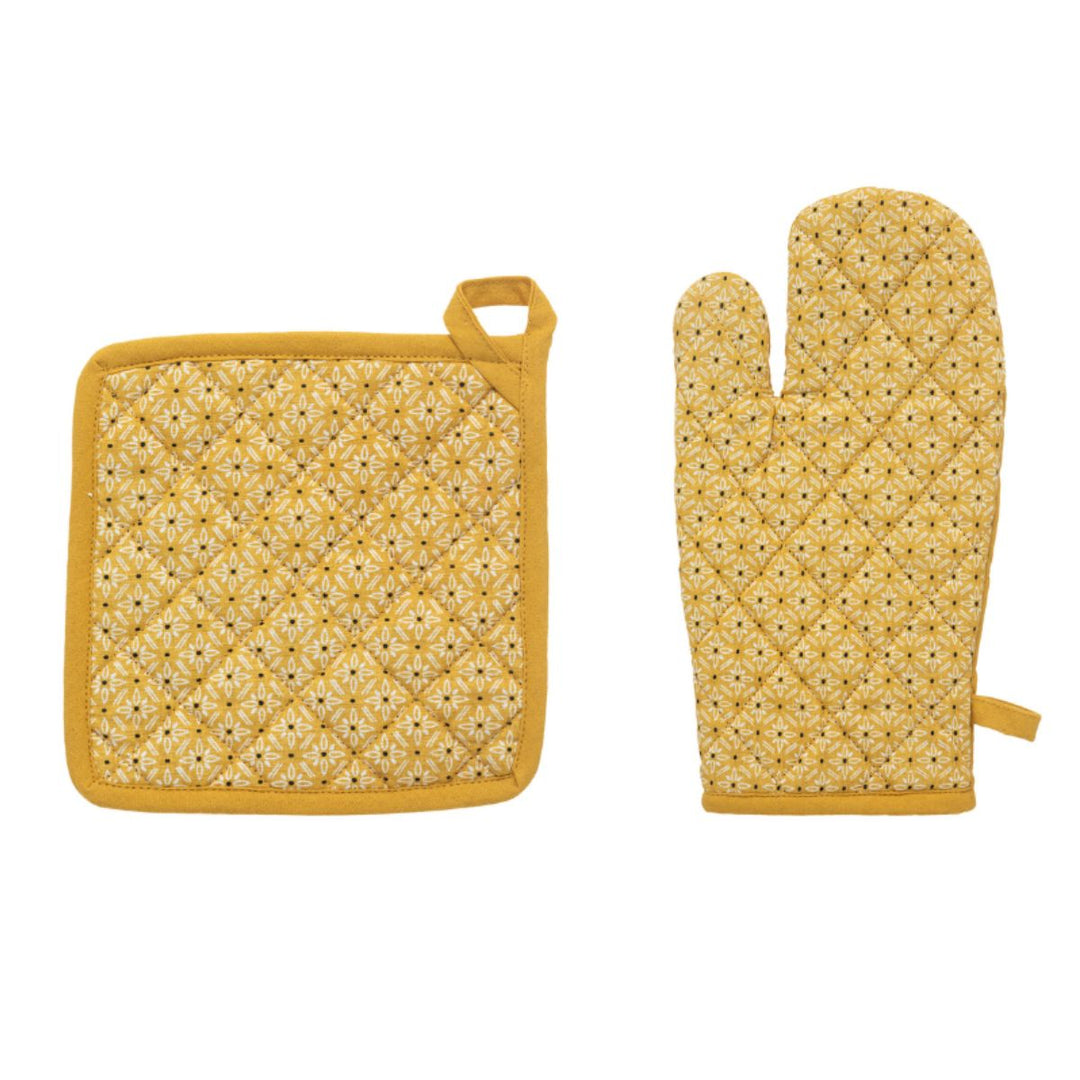 Printed Glove & Pot Holder Set