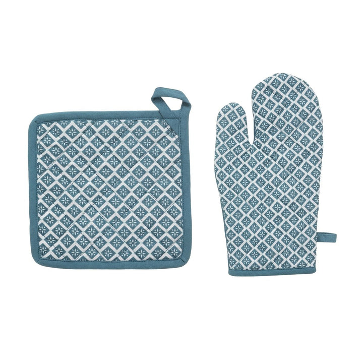 Printed Glove & Pot Holder Set