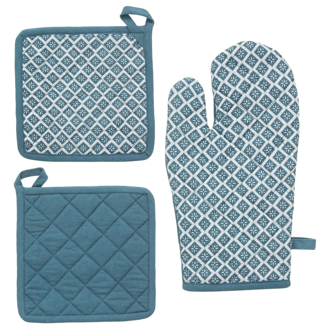 Printed Glove & Pot Holder Set