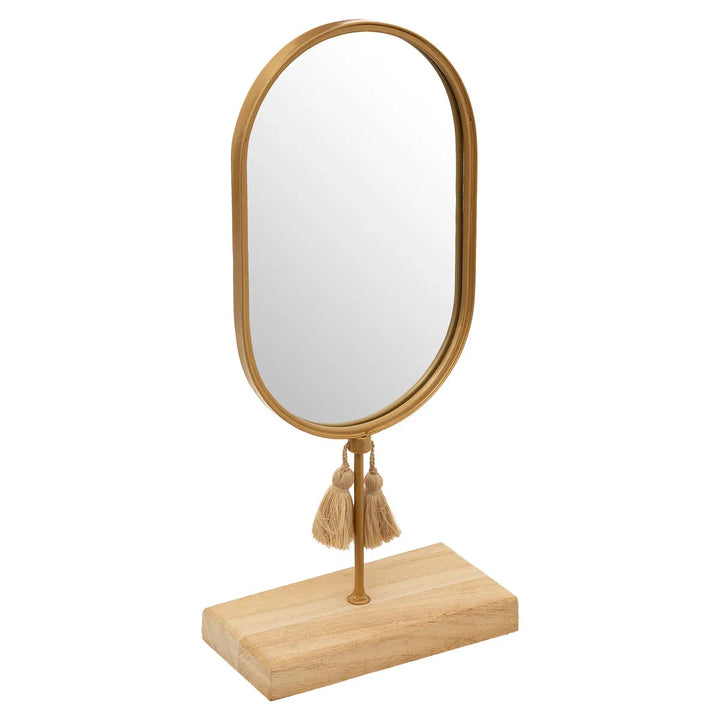 Wooden Display Mirror