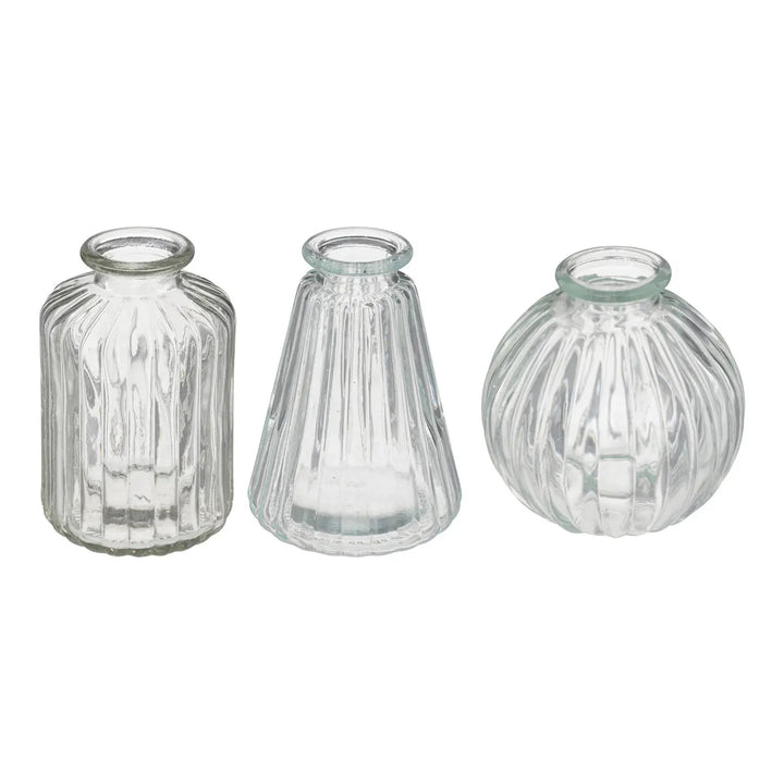 Set Of 3 Decorative Bottles