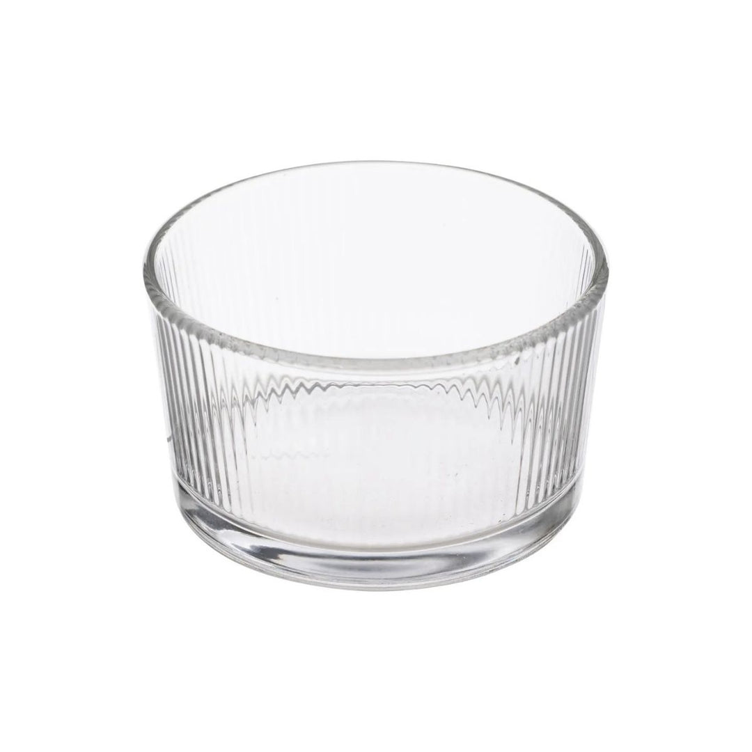 4 Piece Acacia & Glass Appetiser Bowl Set