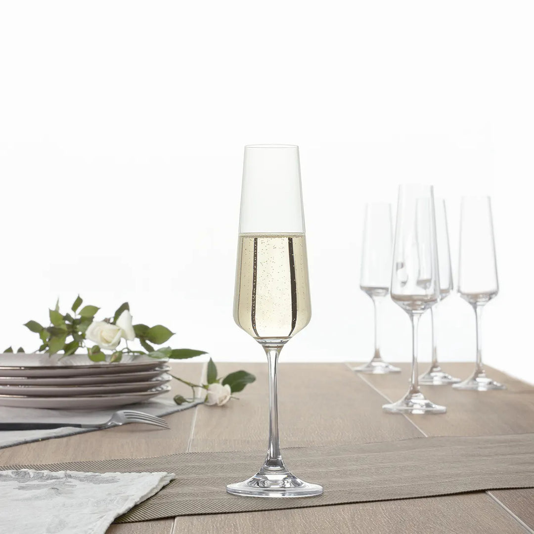 Selenga Crystal Champagne Flute - Set Of 6