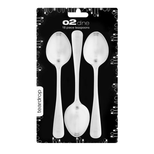 O2 Teardrop 18 Piece Teaspoon