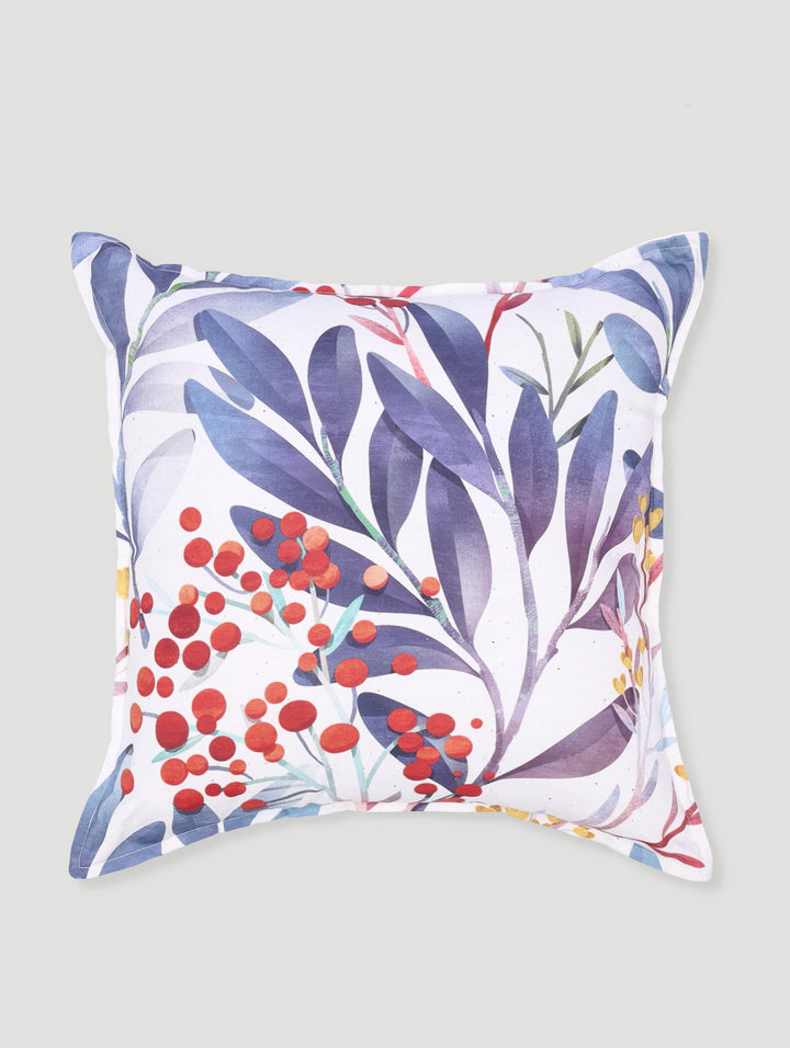 Leaves & Red Berries Scatter Cushion