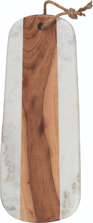 ArtesÃ  Marble And Acacia Wood Serving Board