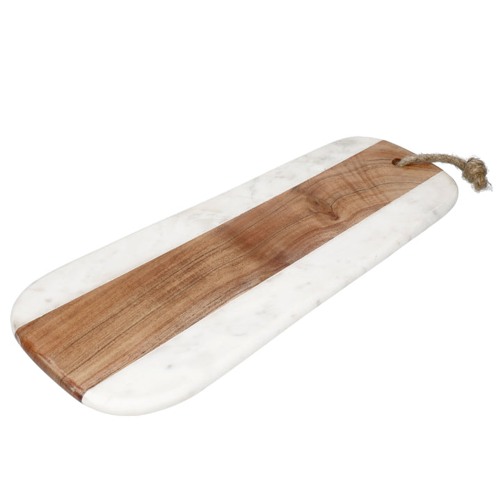 ArtesÃ  Marble And Acacia Wood Serving Board