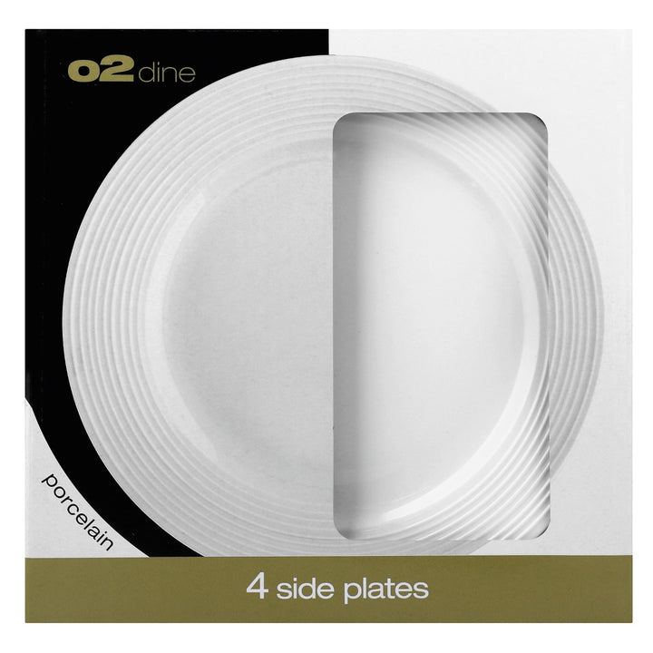 O2 Dine 4 Pack Swirl Side Plate