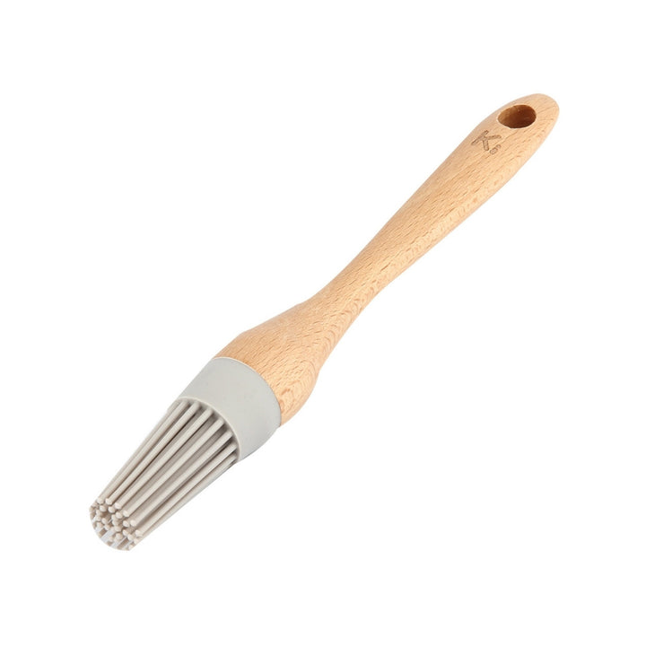 Round Beechwood Brush - Grey