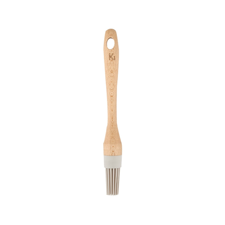 Round Beechwood Brush - Grey