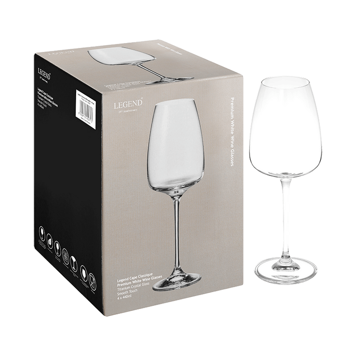 Legend Classique 4 Pack White Wine Glass - 4 x 440ml