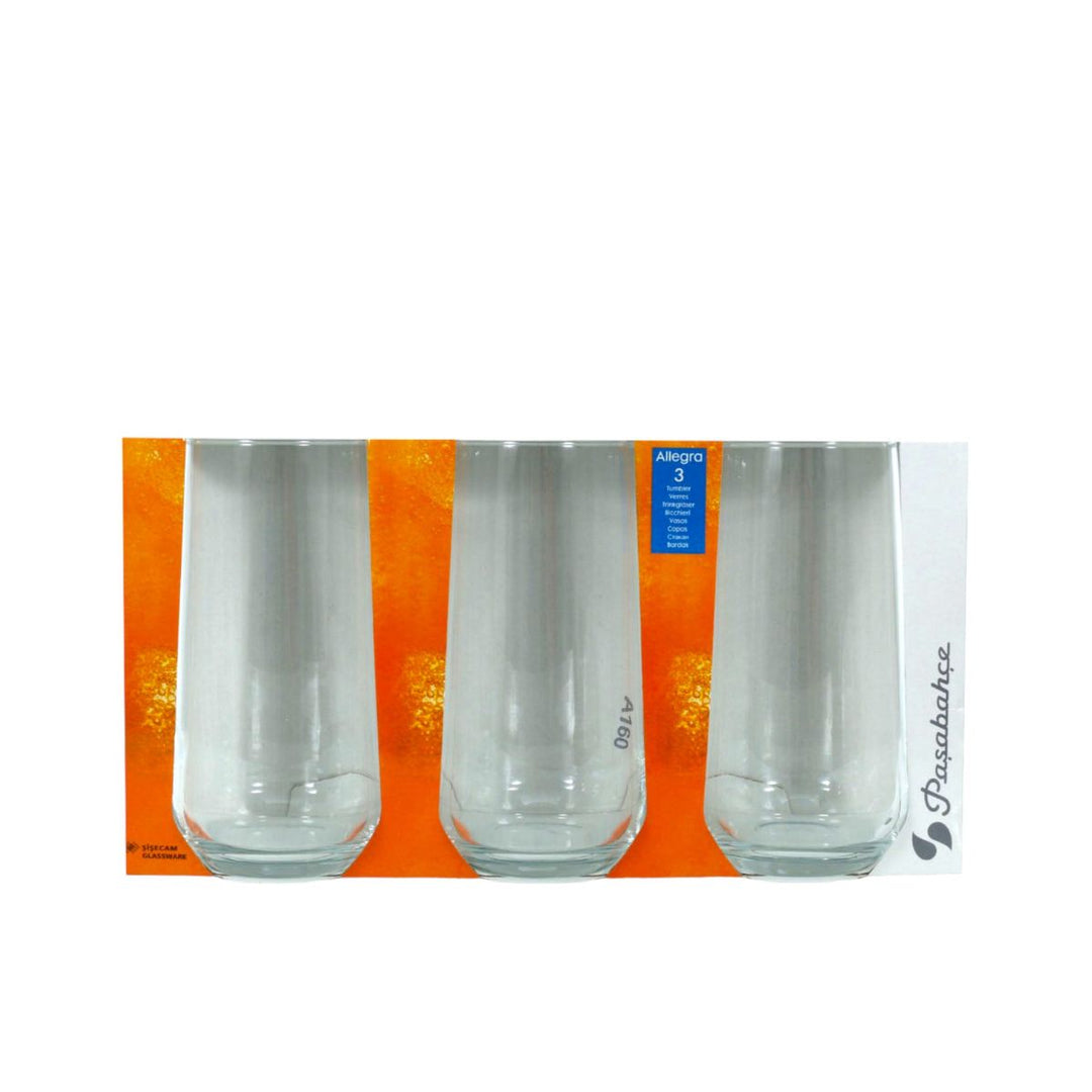 Allegra Hiball Glasses - 3 x 470ml