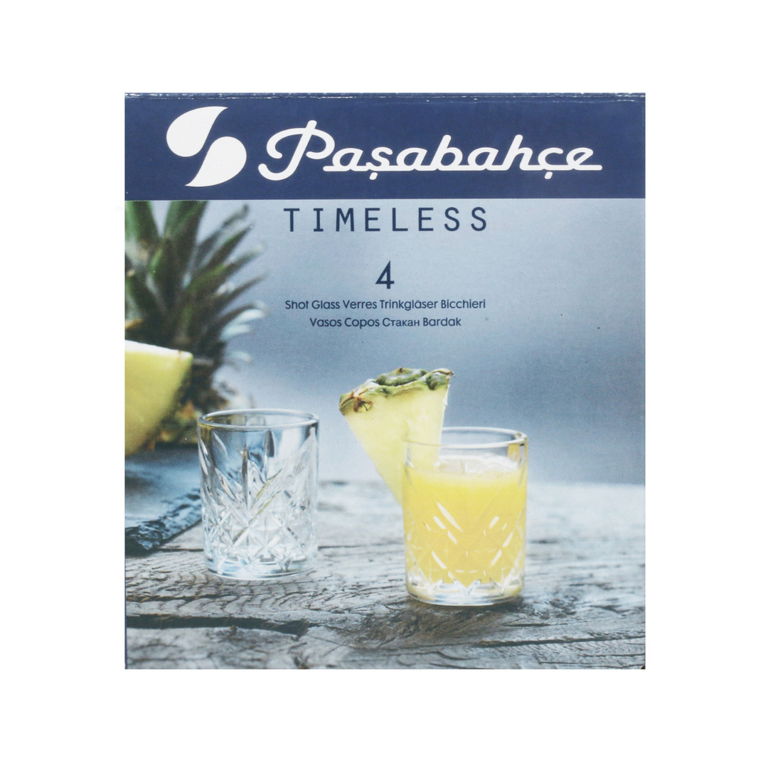 Pasabahce Timeless 4 Piece Shot Glass Set