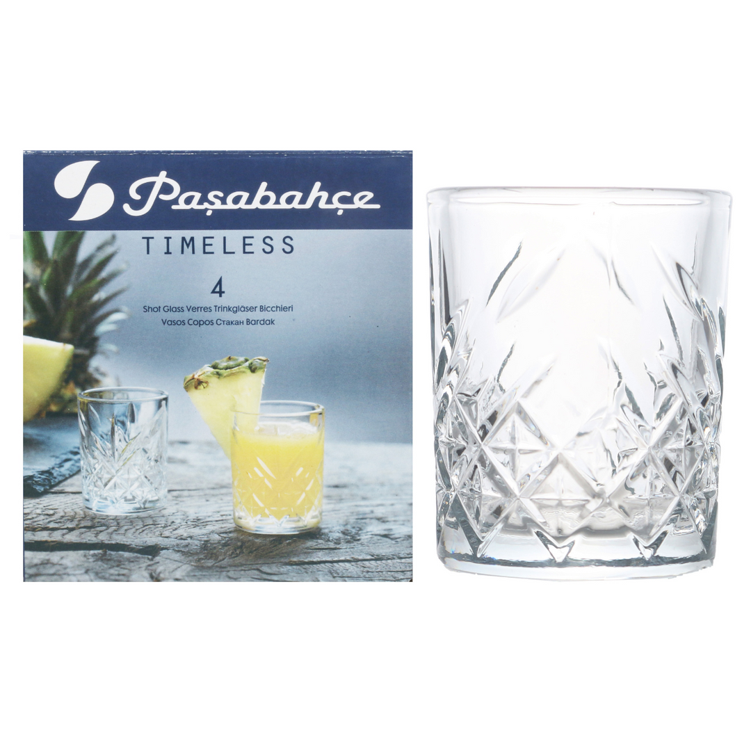 Pasabahce Timeless 4 Piece Shot Glass Set