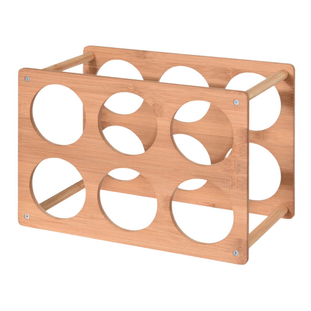 6 Bottle Bamboo Wine Rack