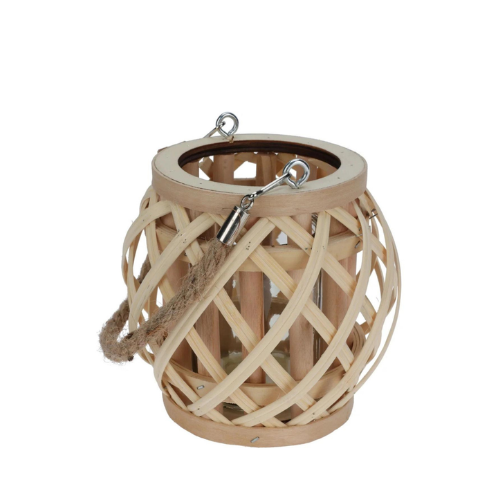 Split Bamboo Lantern - Taupe