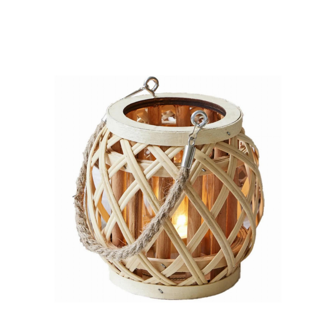 Split Bamboo Lantern - Taupe