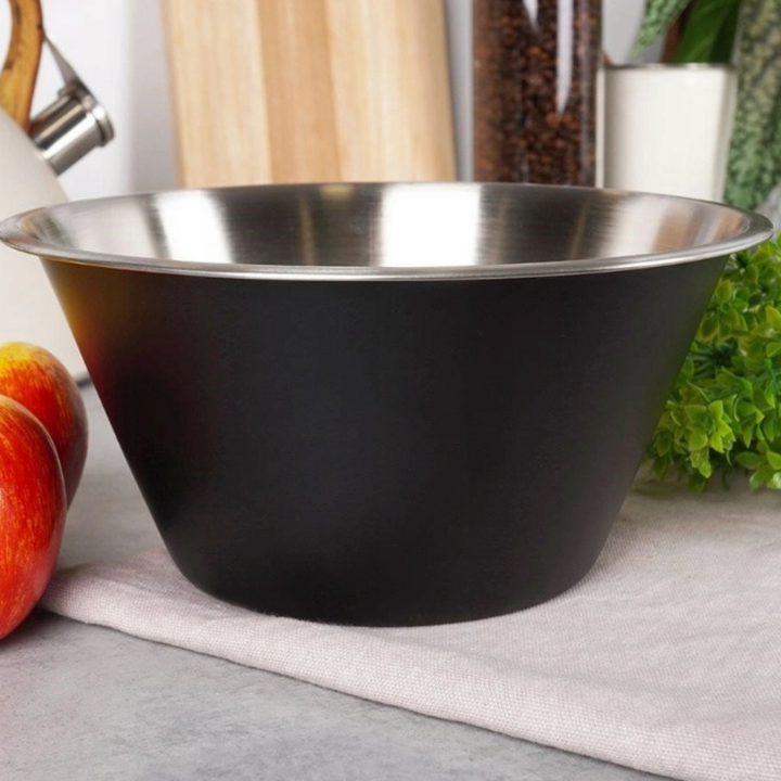 Stainless Steel Bowl 950Ml - Black