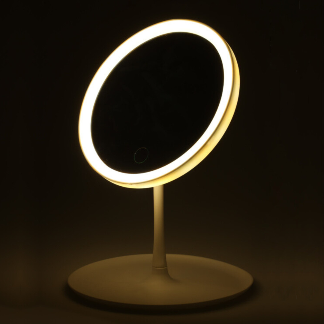 Make Up Mirror With Led Light - White