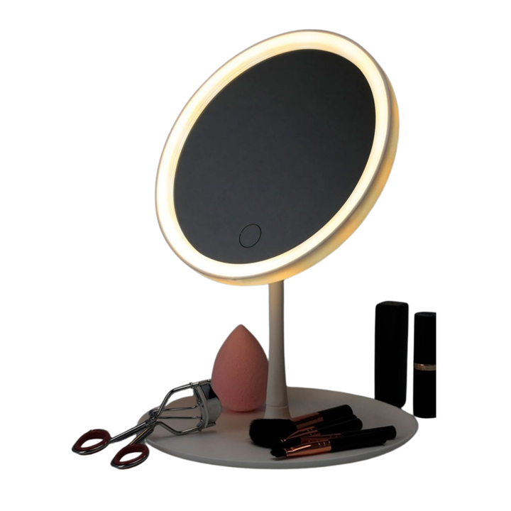 Make Up Mirror With Led Light - White