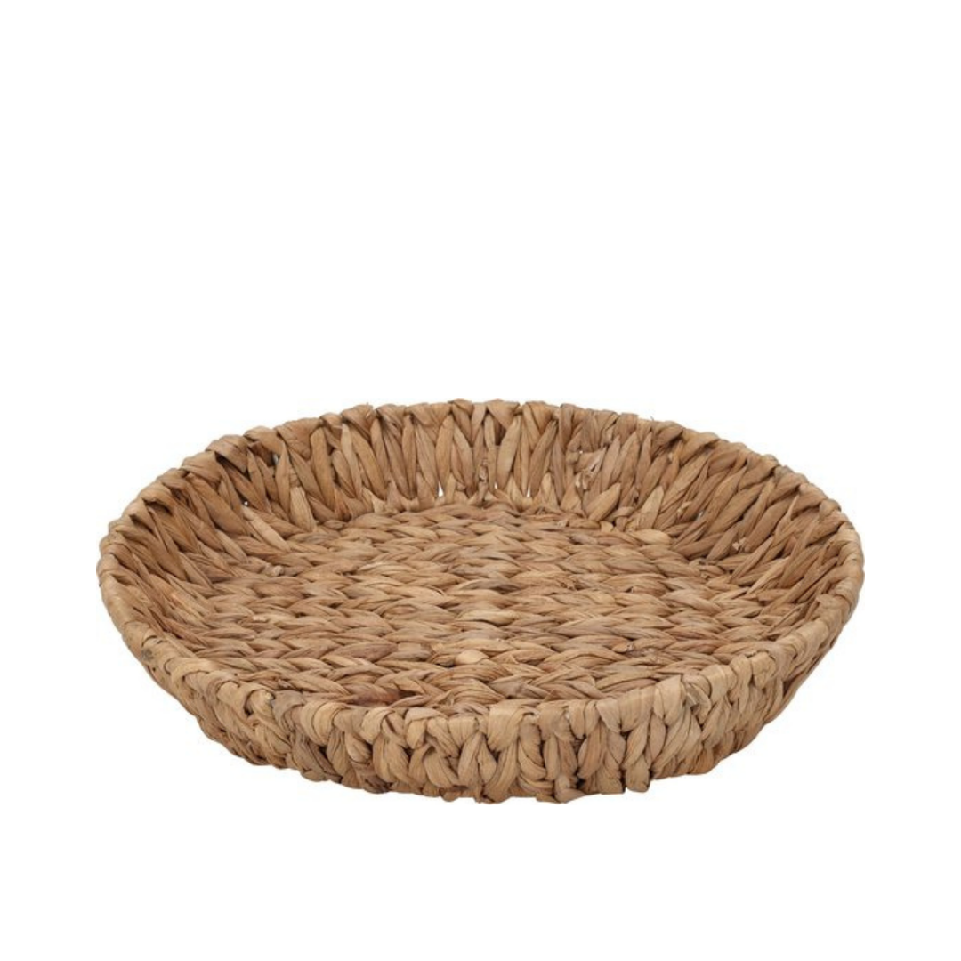 Round Basket 36X36X6Cm - Taupe