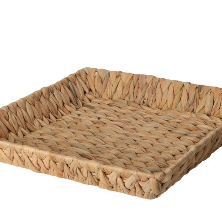 Square Basket 34X34X6Cm - Taupe