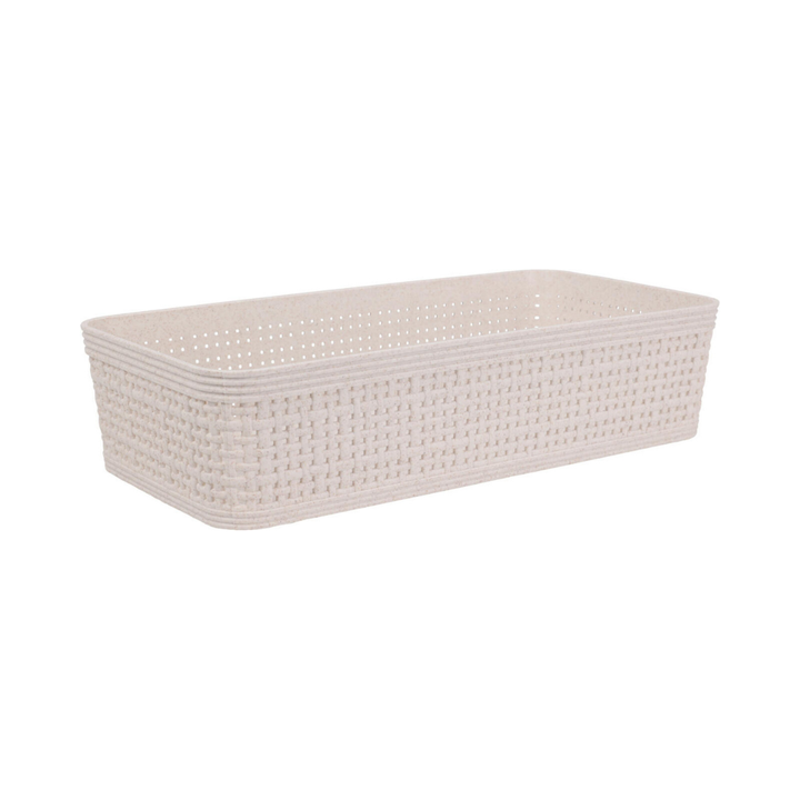 Basket Set Of 2 253X133X60Mm - Taupe