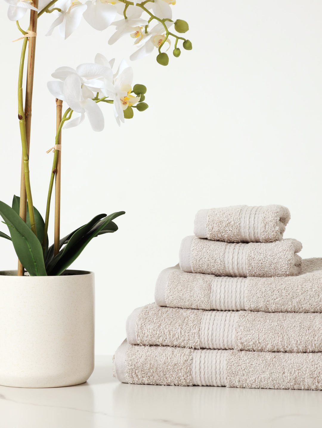 Everyday Cotton Towels - Light Grey