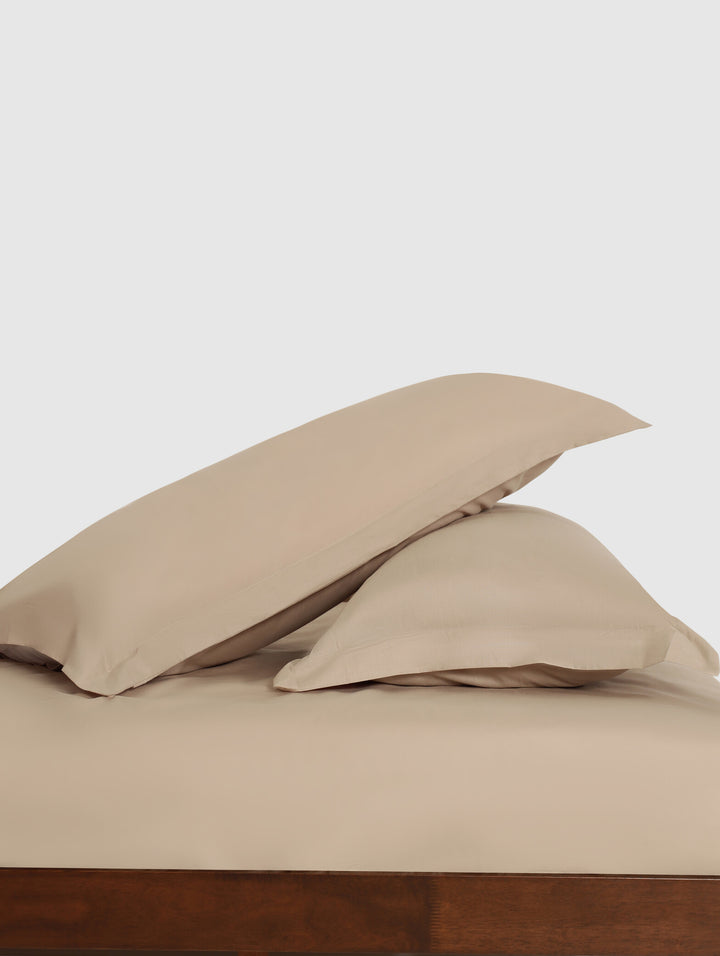 100% Cotton Percale Oxford King Pillowcases - 2 Pack