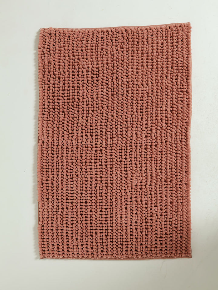 Norfolk Micro-Chenille Bathmat - Coral Pink