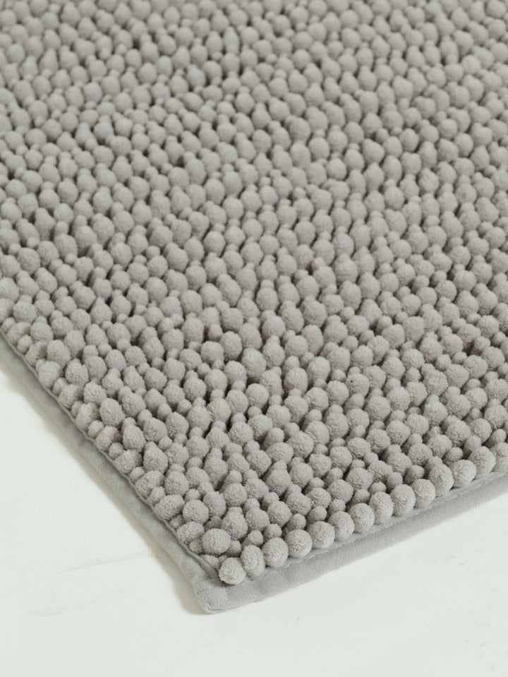 Norfolk Micro-Chenille Bathmat - Silver