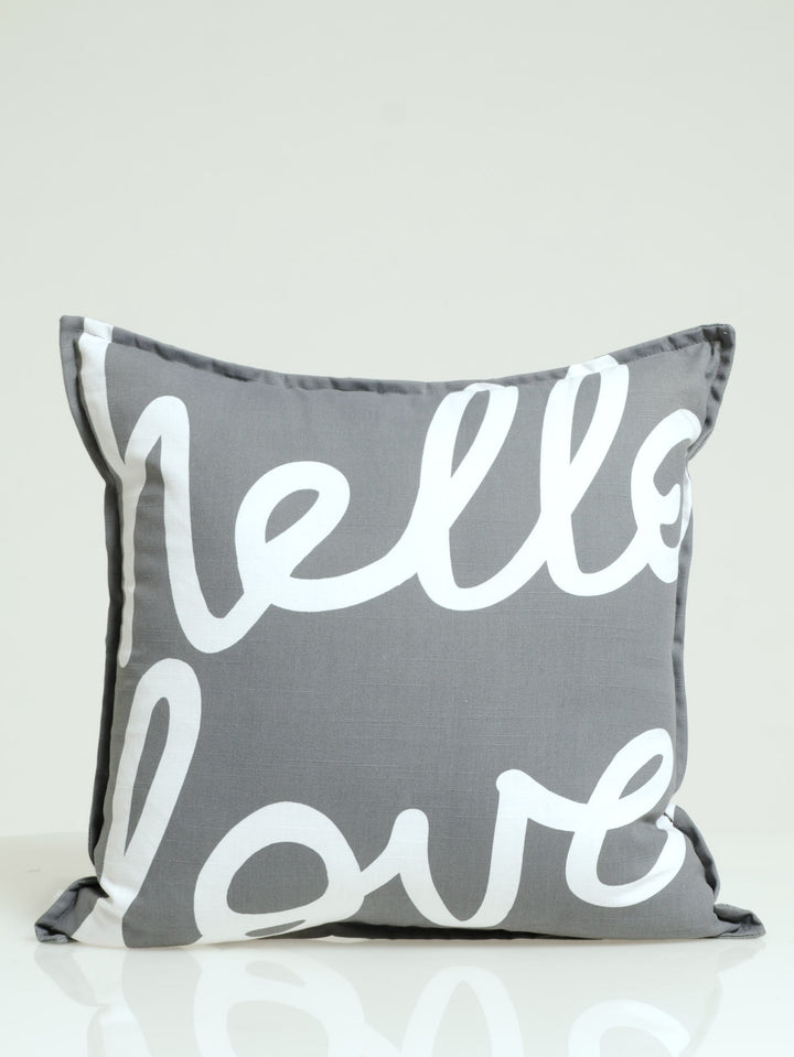 Hello Love Scatter Cushion - Grey