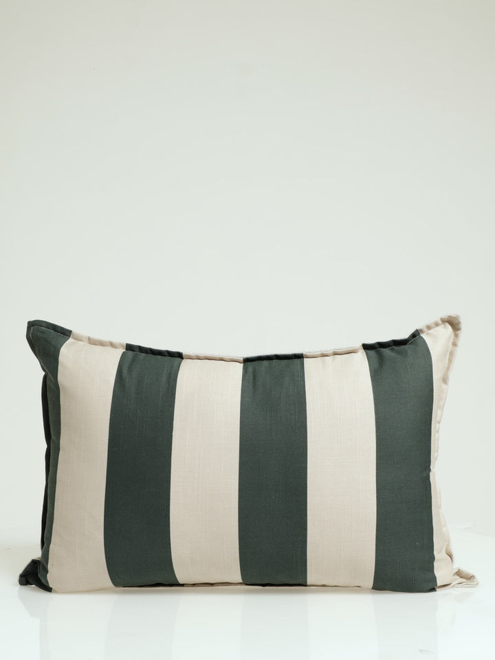 Broad Stripe Scatter Cushion - Green