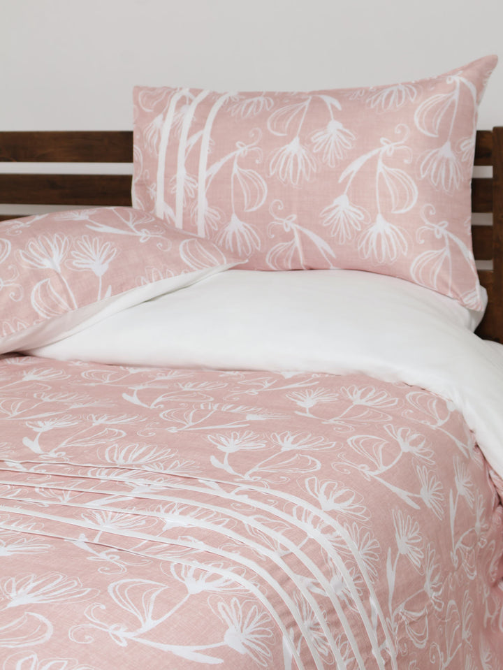 Cashmere Floral Pleated Duvet