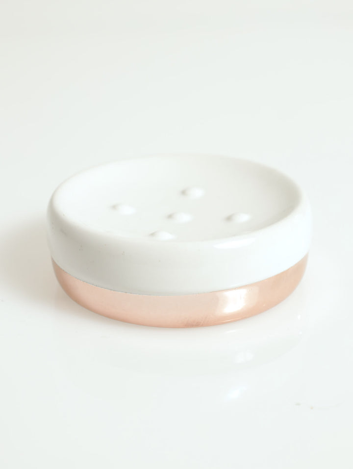 Rose Gold Trim Soap Dish