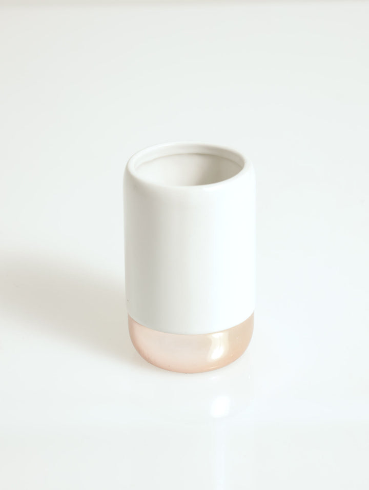 Rose Gold Trim Tumbler