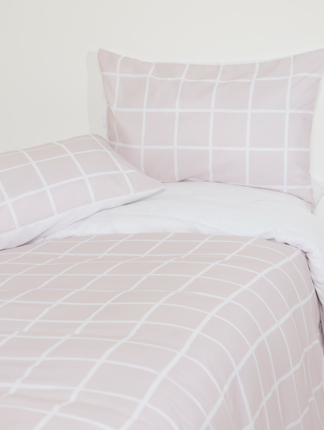 Blush Checkerboard Duvet Cover Set