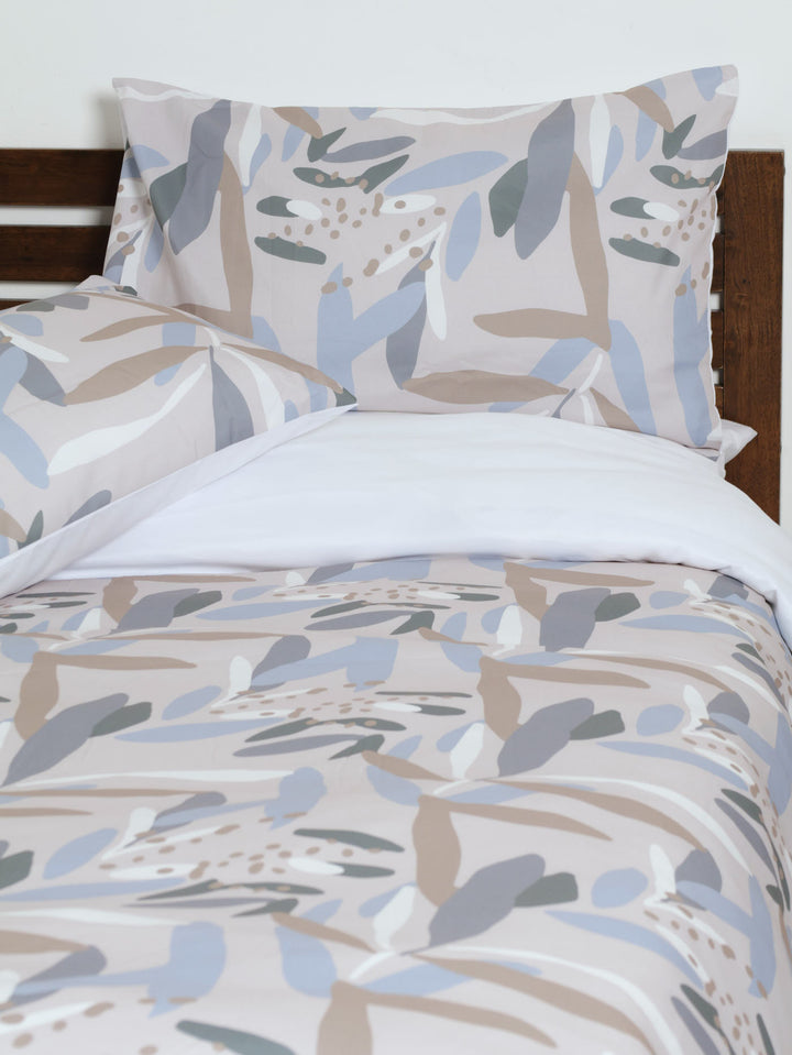 Abstract Leaf Duvet - Coral