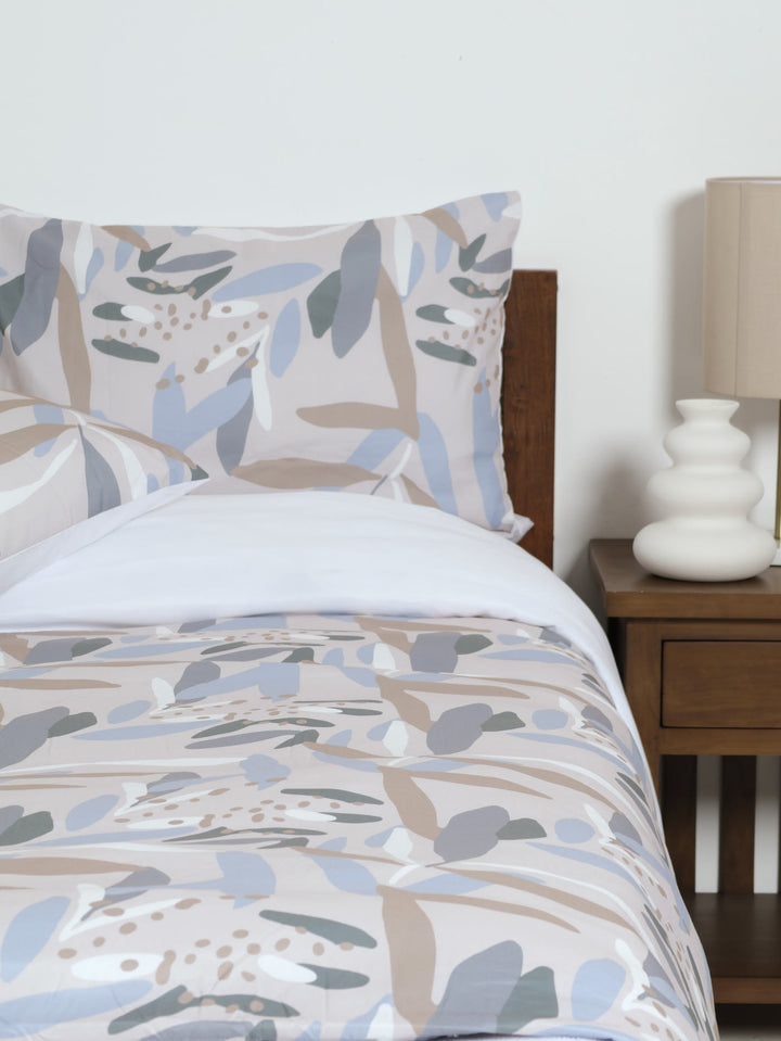 Abstract Leaf Duvet - Coral