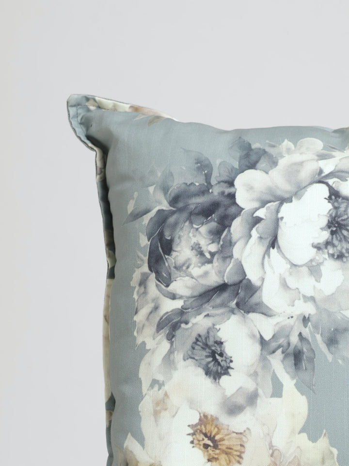 Peony Princess Scatter Cushion 55 X 55 cm - Black/Charcoal